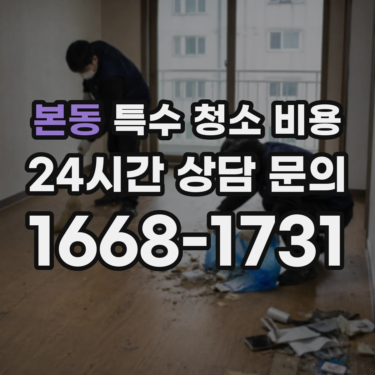 본동 특수 청소 비용