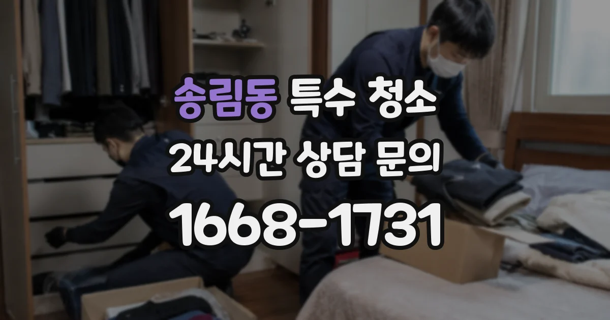 송림동 특수 청소