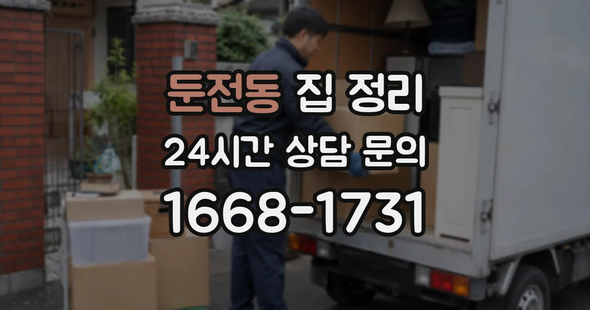 둔전동 집 정리