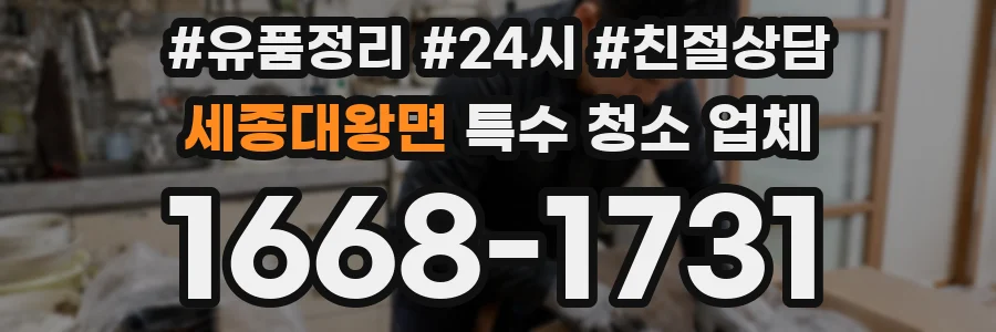 세종대왕면 특수 청소 업체