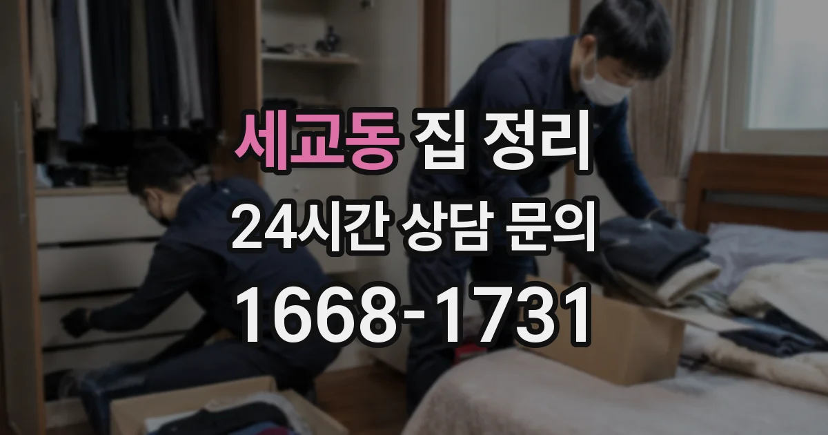 세교동 집 정리
