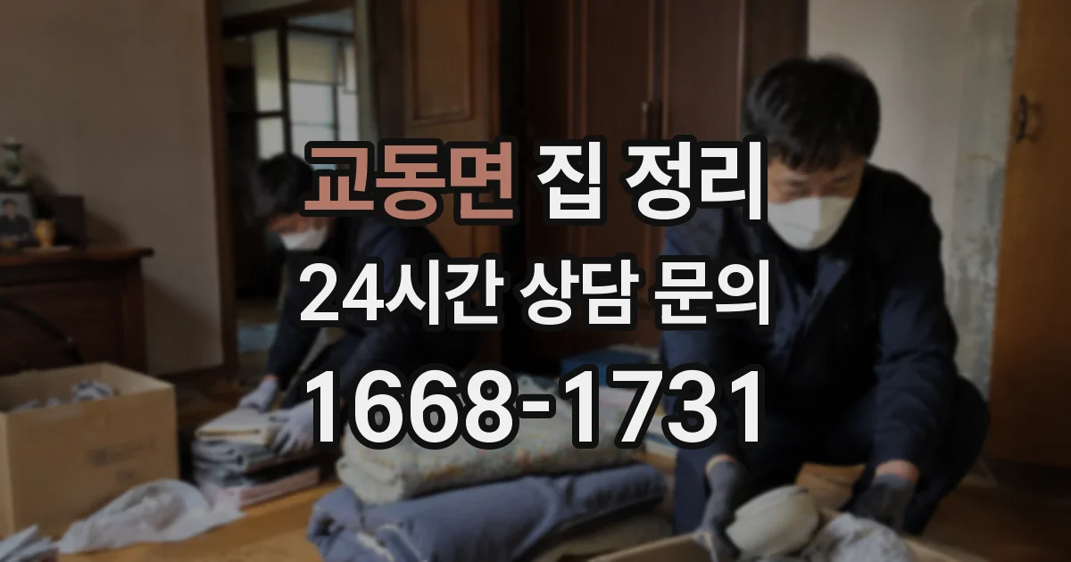 교동면 집 정리