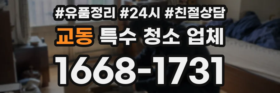 교동 특수 청소 업체