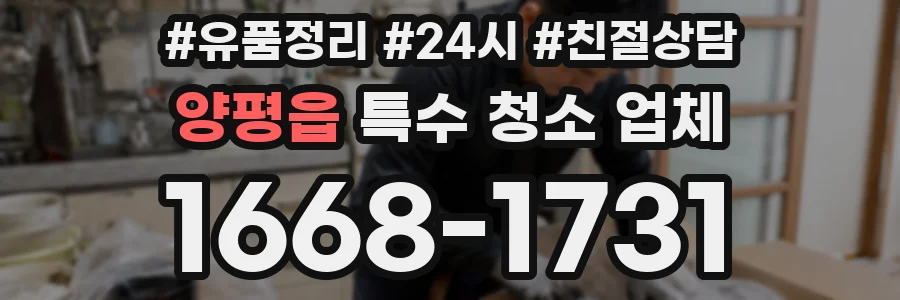 양평읍 특수 청소 업체