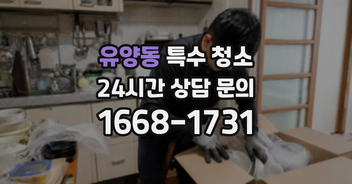 유양동 특수 청소