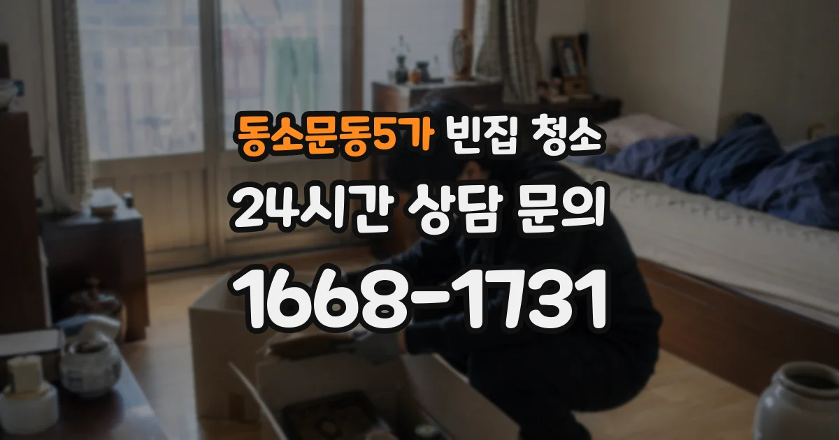 동소문동5가 빈집 청소