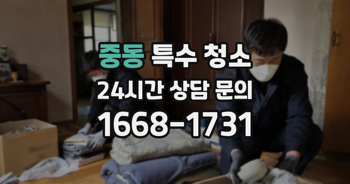 중동 특수 청소