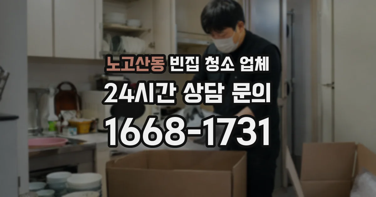 노고산동 빈집 청소 업체