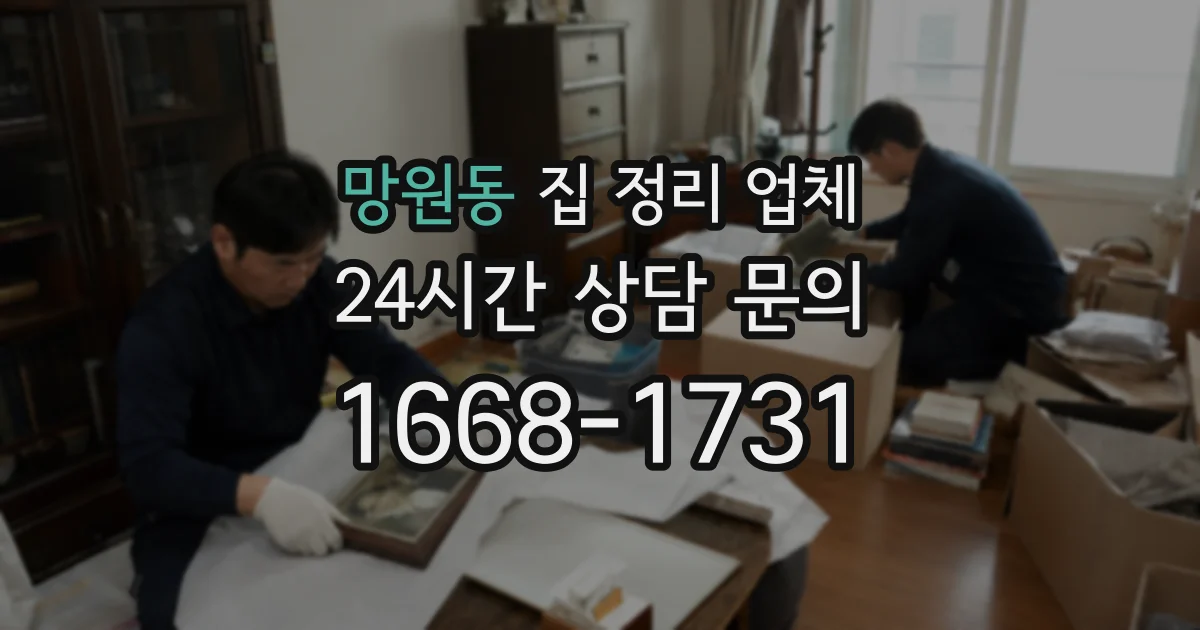 망원동 집 정리 업체