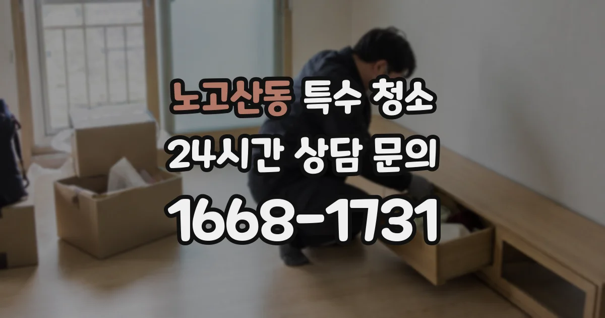 노고산동 특수 청소