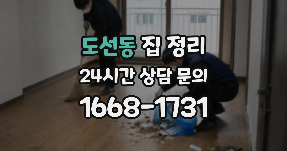 도선동 집 정리