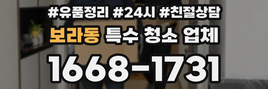 보라동 특수 청소 업체