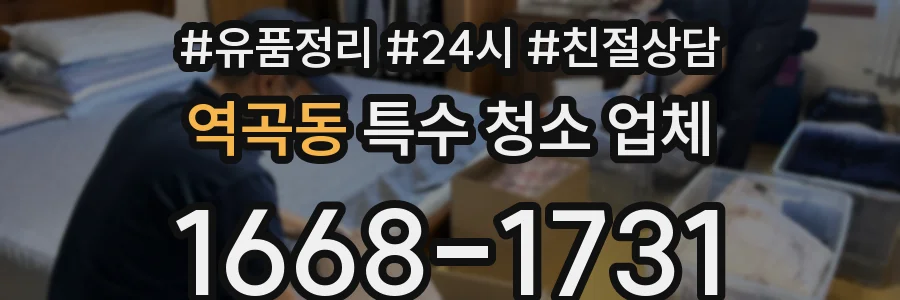 역곡동 특수 청소 업체