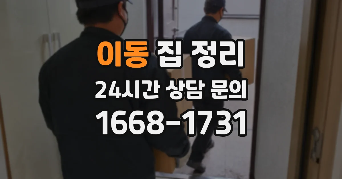 이동 집 정리
