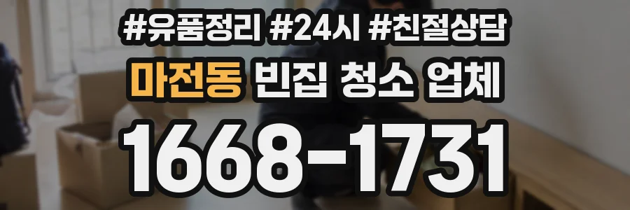 마전동 빈집 청소 업체