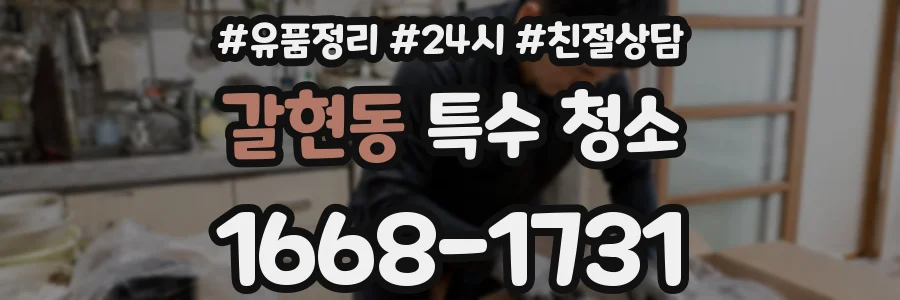 갈현동 특수 청소