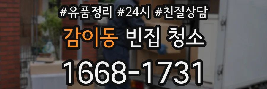 감이동 빈집 청소
