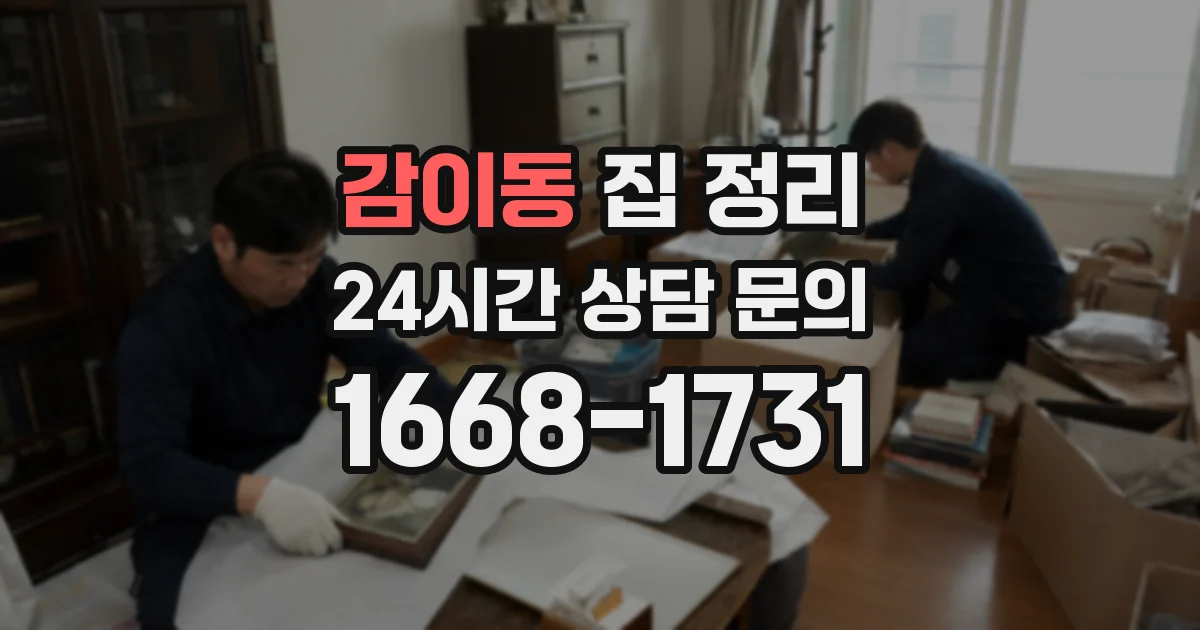 감이동 집 정리