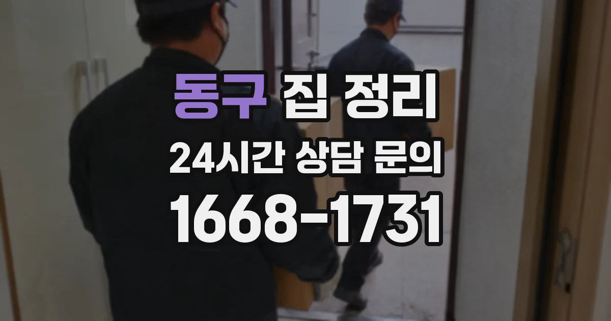 동구 집 정리
