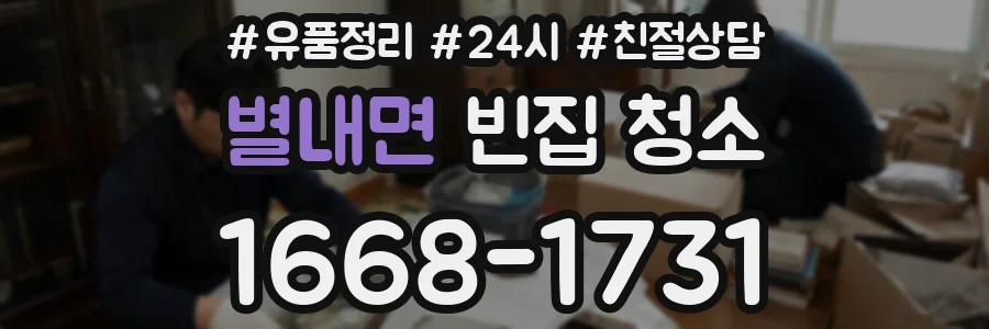 별내면 빈집 청소