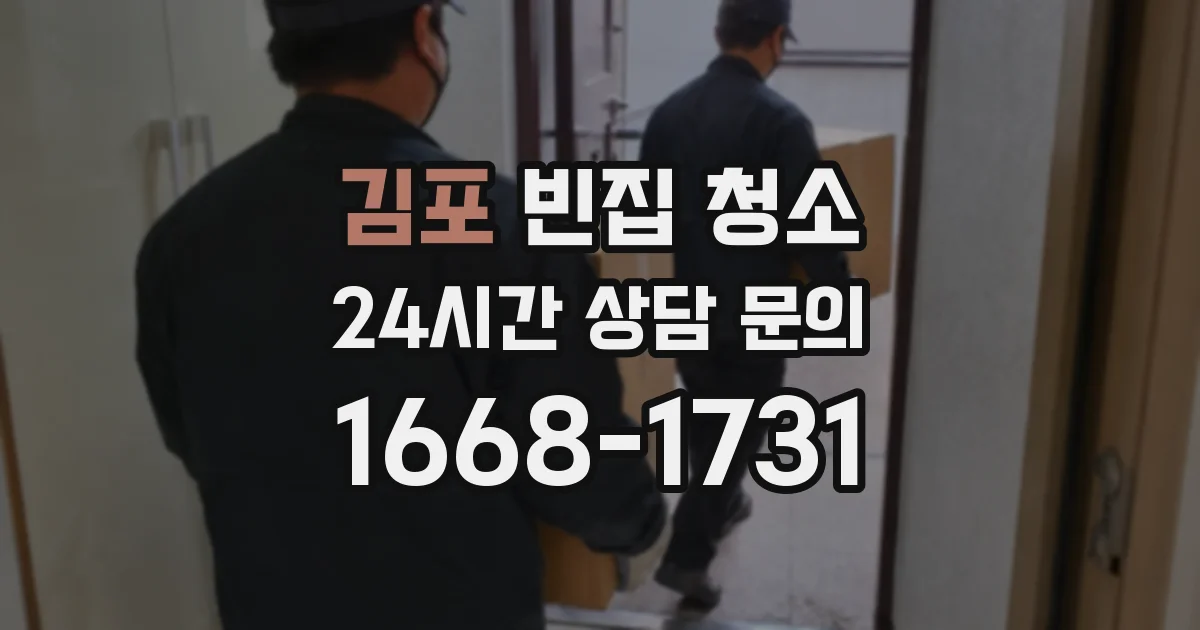 김포 빈집 청소