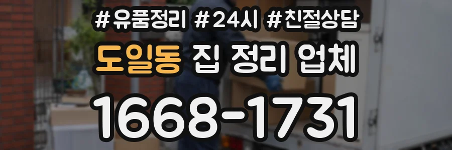 도일동 집 정리 업체