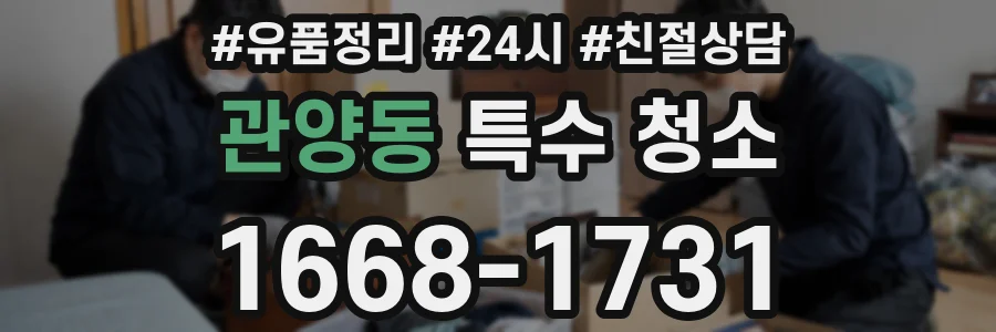 관양동 특수 청소