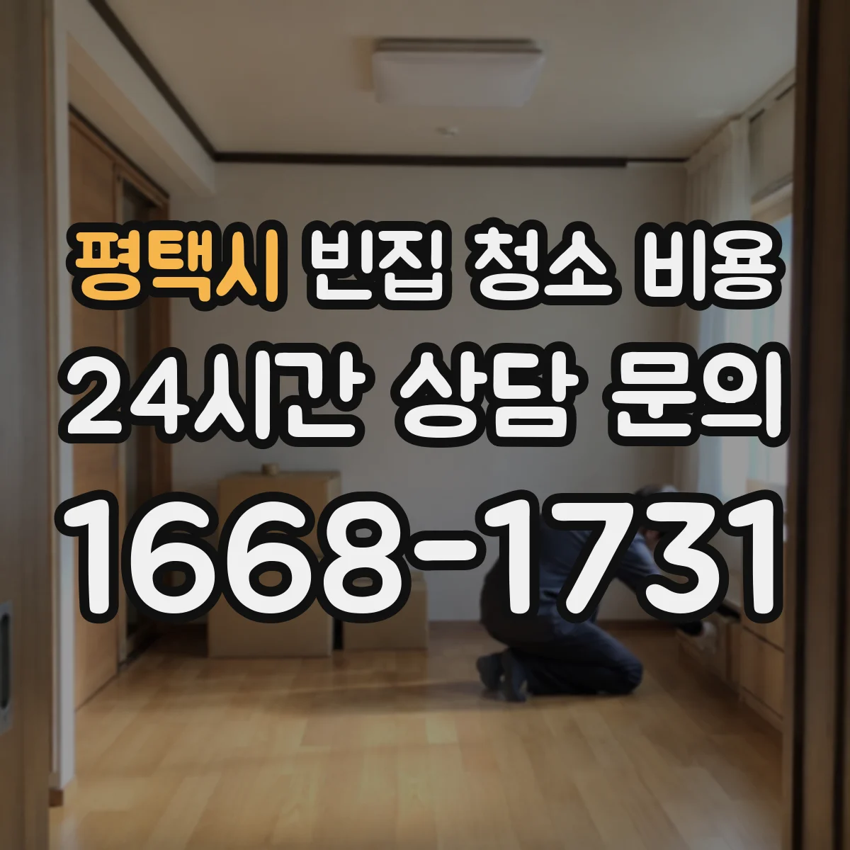 평택시 빈집 청소 비용 폐기물 양에 따른 창고형 정리비 산정