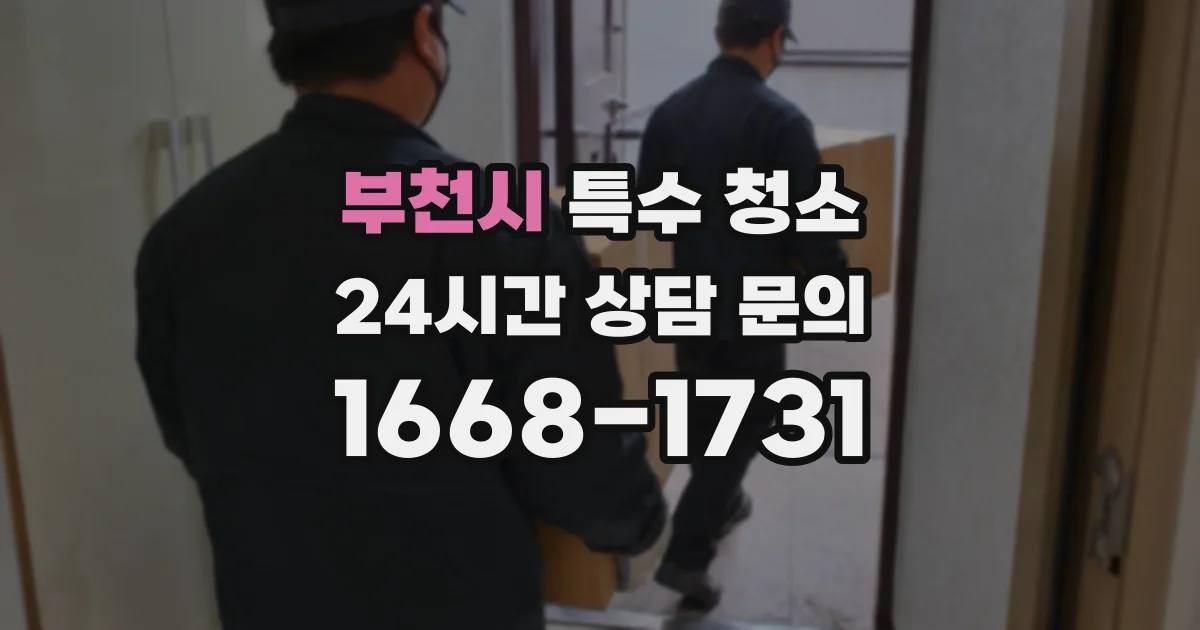 부천시 특수 청소