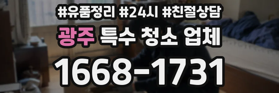 광주 특수 청소 업체