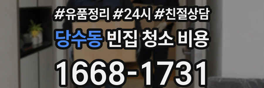 당수동 빈집 청소 비용