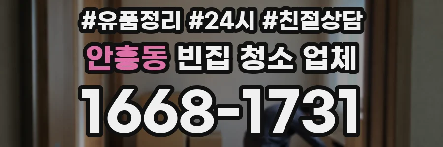 안흥동 빈집 청소 업체