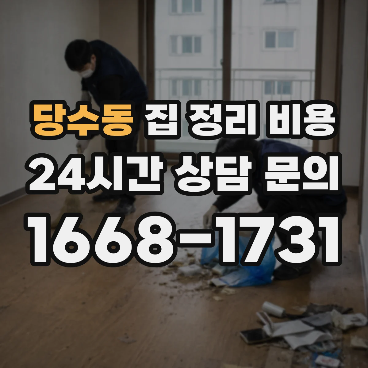 당수동 집 정리 비용