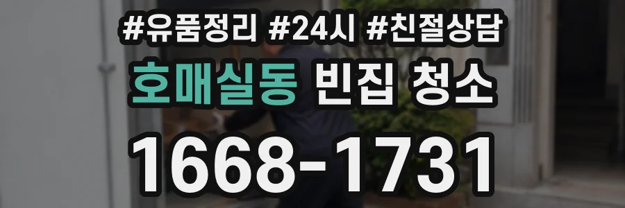 호매실동 빈집 청소