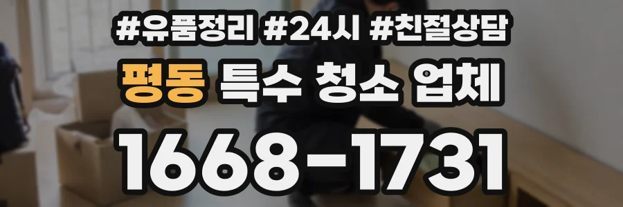 평동 특수 청소 업체