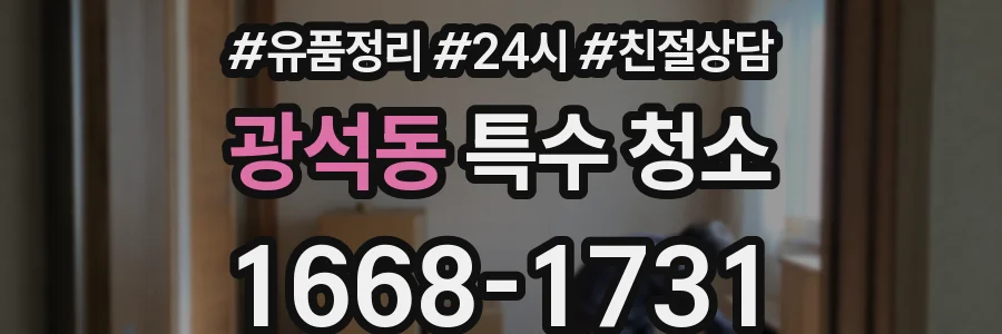 광석동 특수 청소