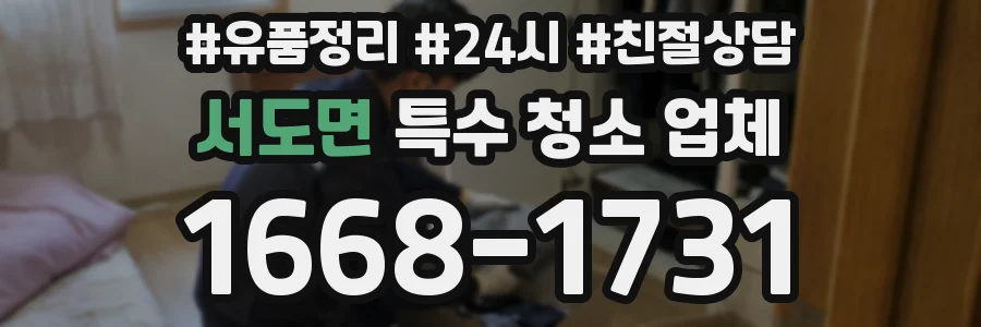 서도면 특수 청소 업체