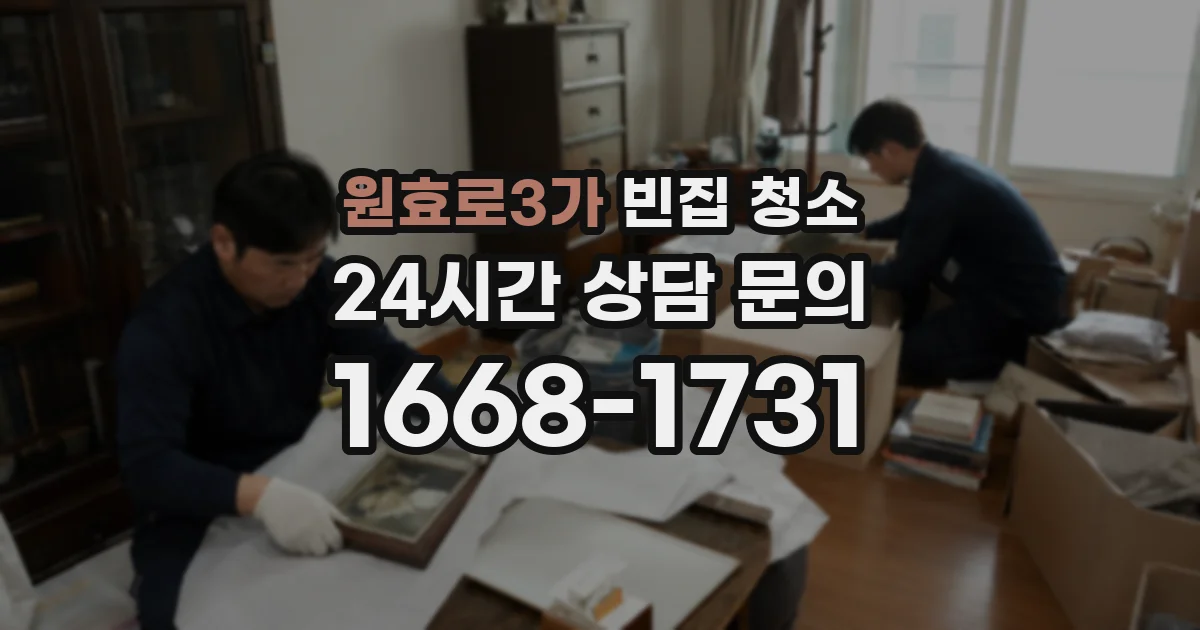 원효로3가 빈집 청소