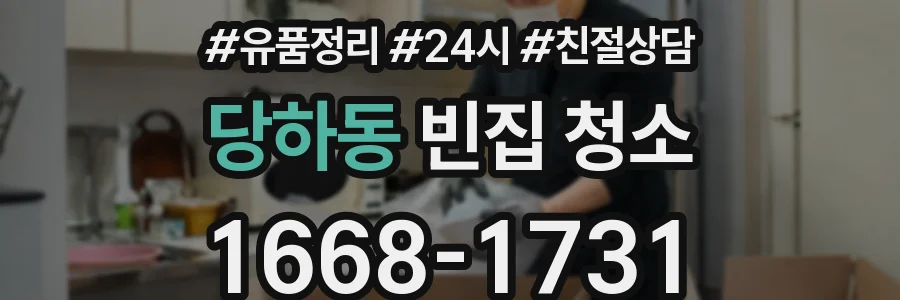 당하동 빈집 청소