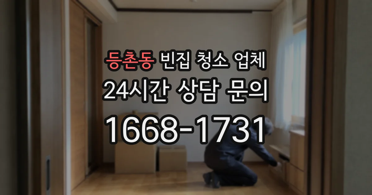 등촌동 빈집 청소 업체