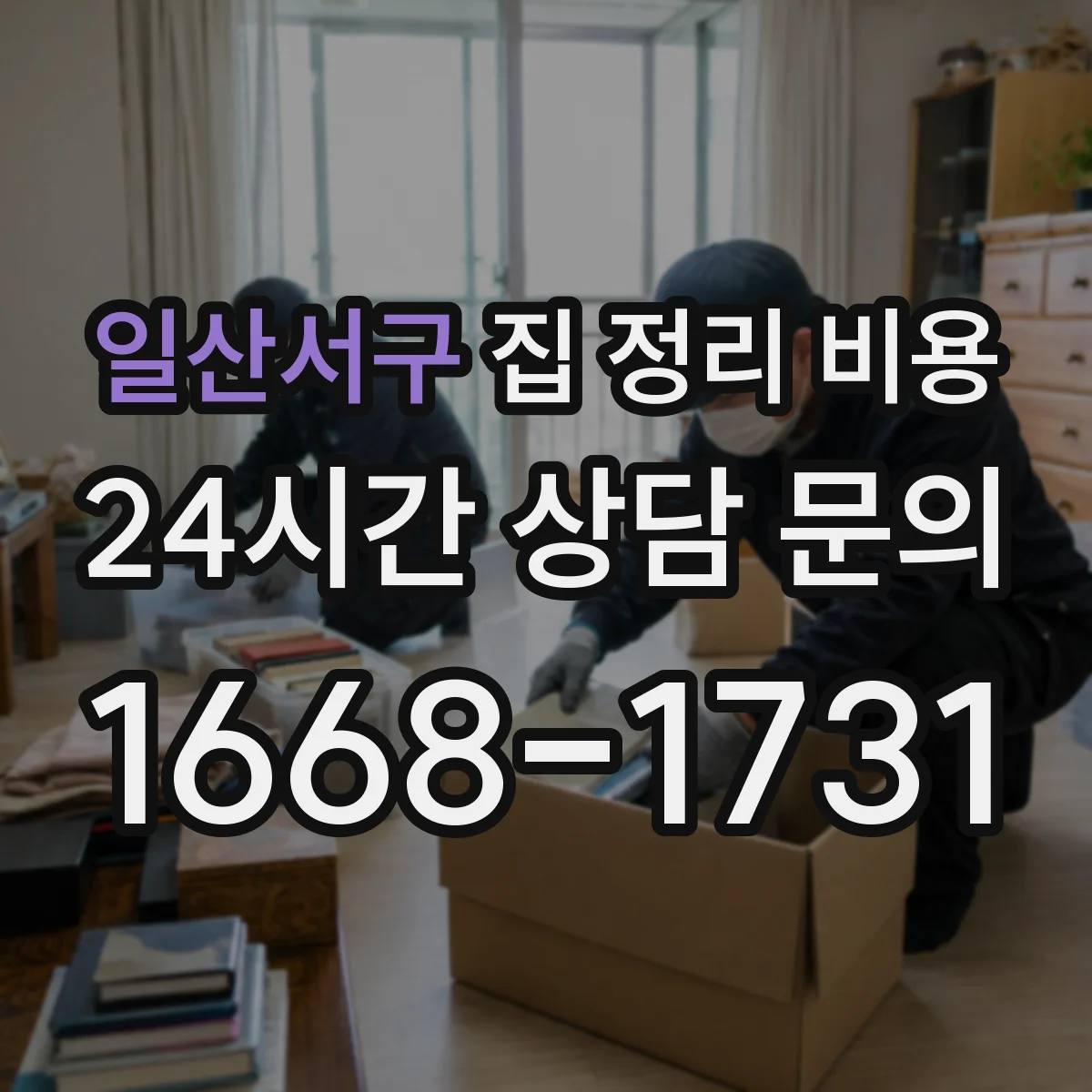일산서구 집 정리 비용