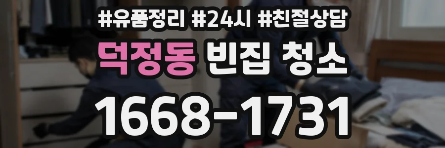 덕정동 빈집 청소