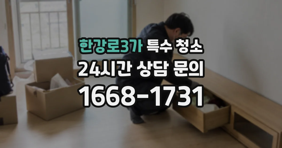 한강로3가 특수 청소