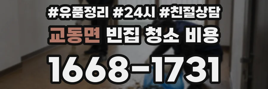 교동면 빈집 청소 비용