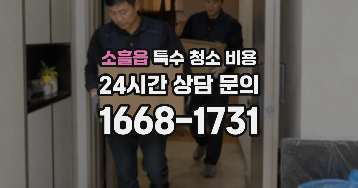 소흘읍 특수 청소 비용