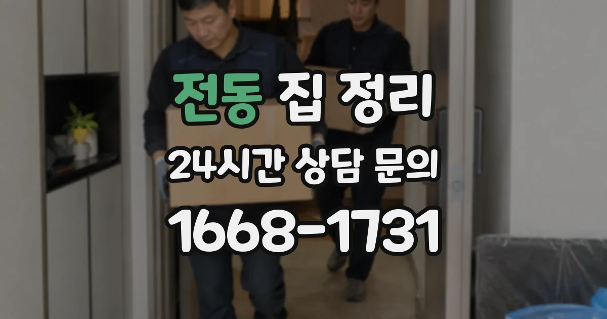 전동 집 정리