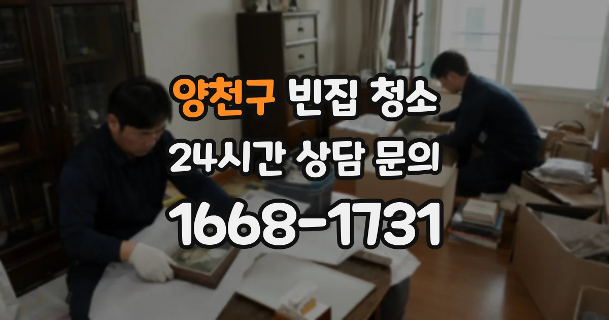 양천구 빈집 청소
