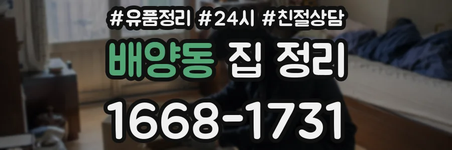 배양동 집 정리