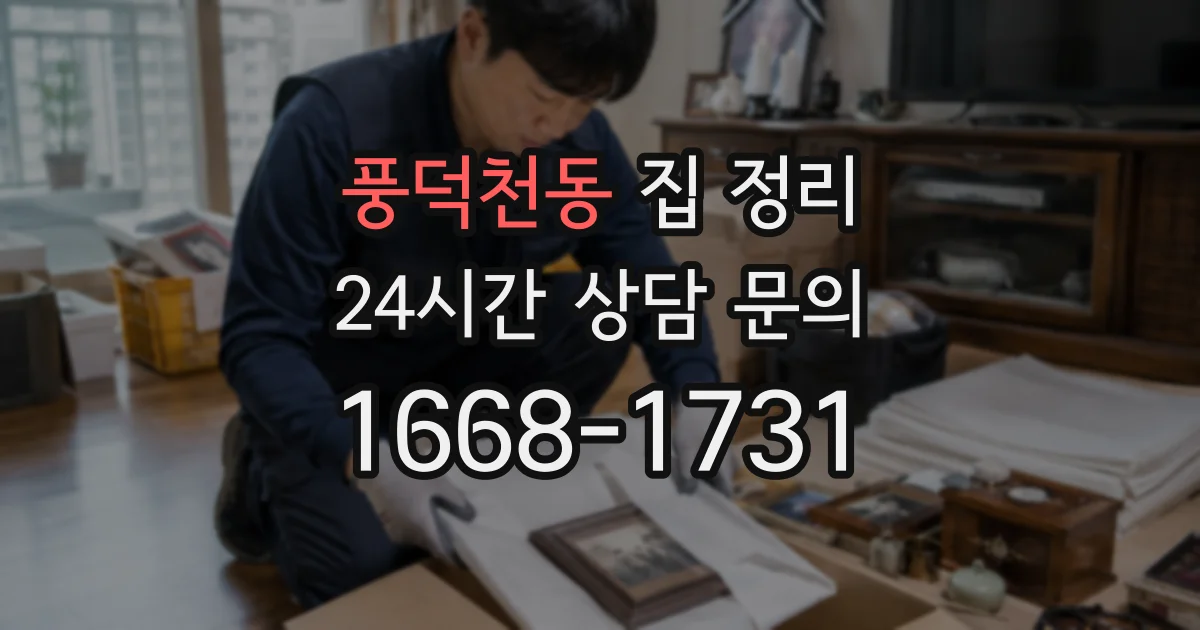 풍덕천동 집 정리