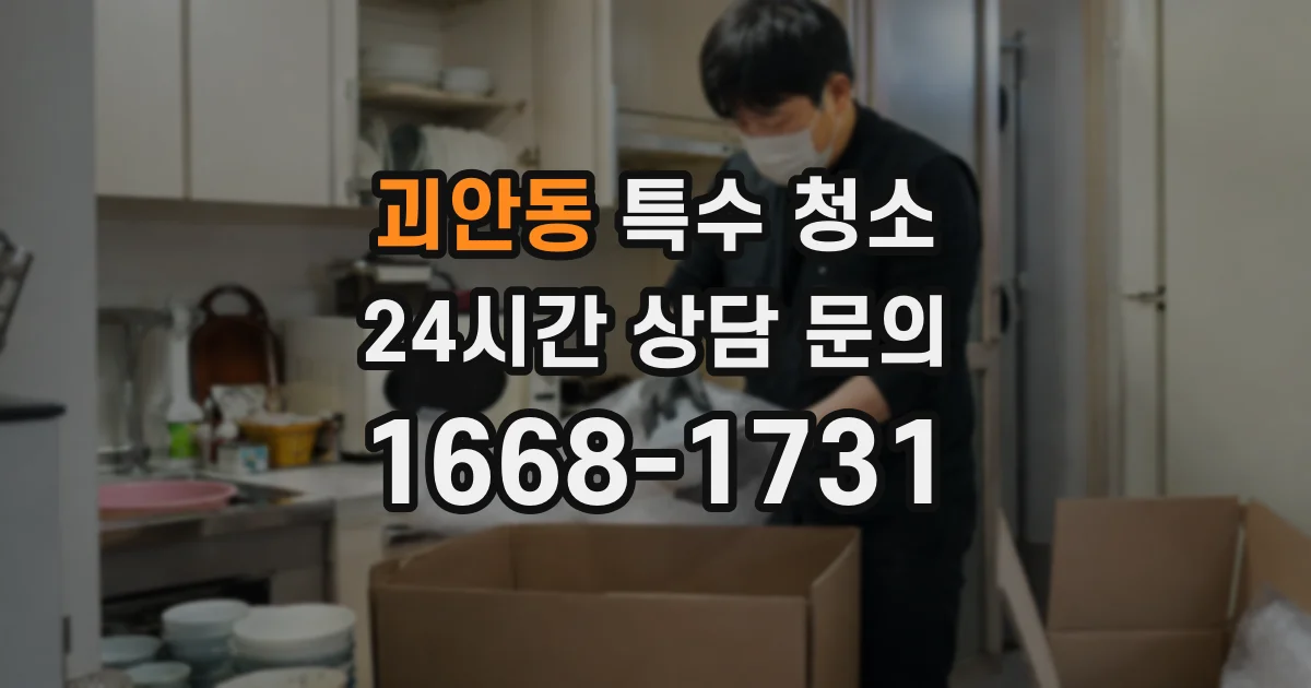 괴안동 특수 청소